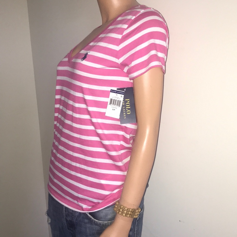 POLO RALPH LAUREN WOMEN’S T-SHIRTS V-NECK NWT - Picture 3 of 3